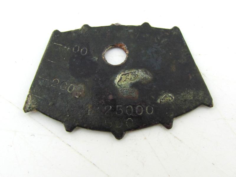 German WWII Officer's Map Case Ruler