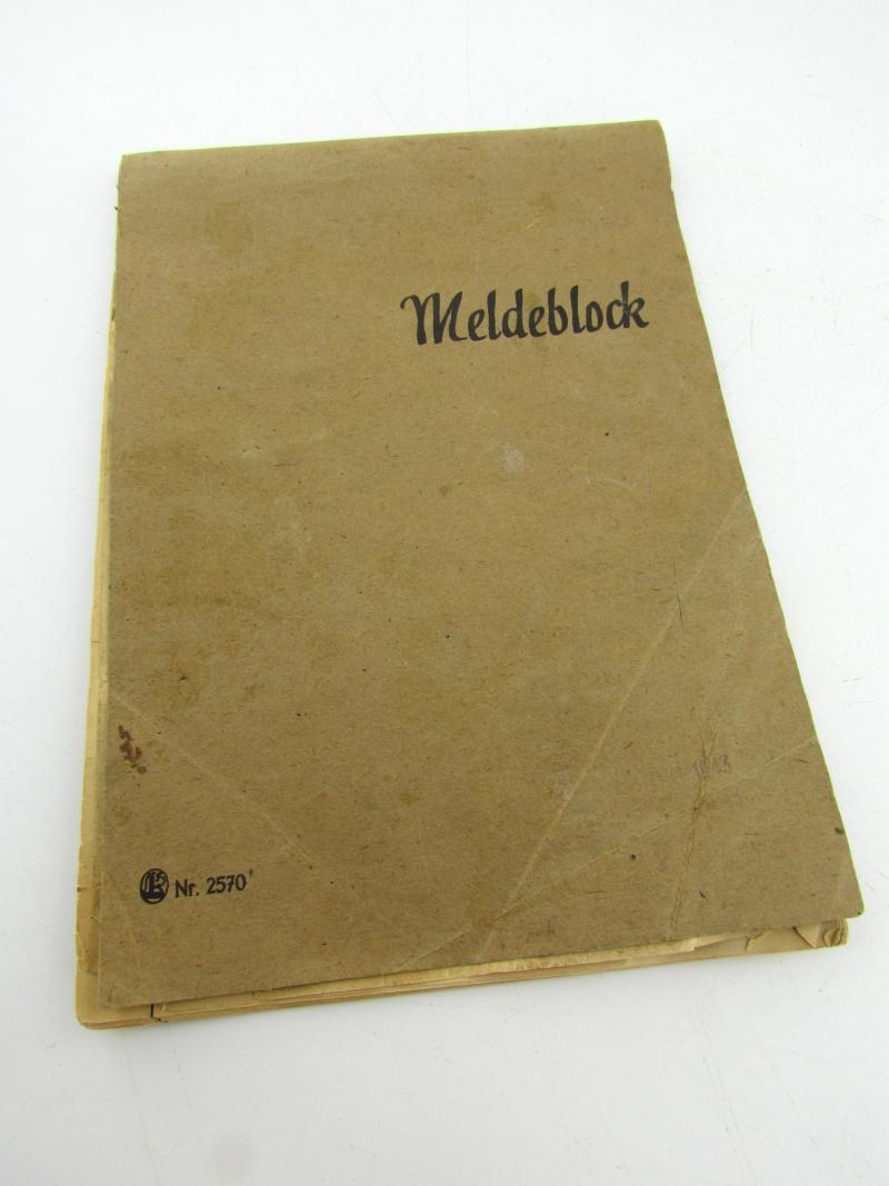 German mapcase notebook ( Melde-Block )