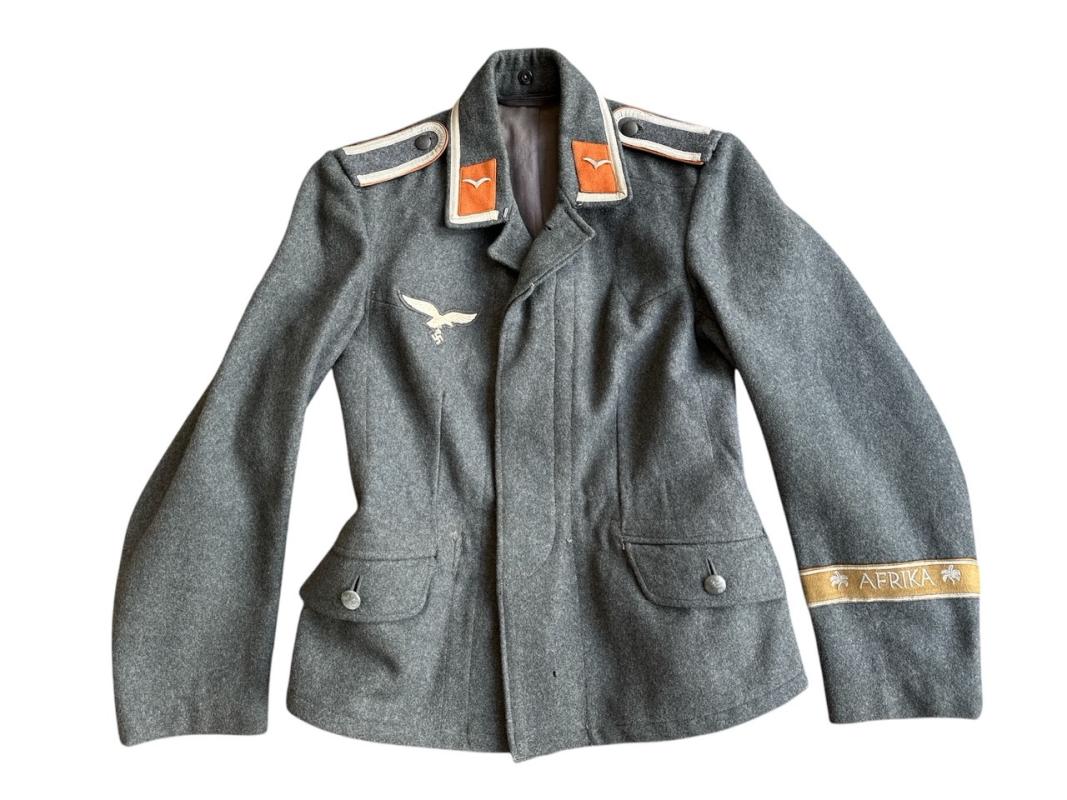 Luftwaffe Signals ( Nachrichten ) NCO Fliegerbluse with Afrika Cufftitle