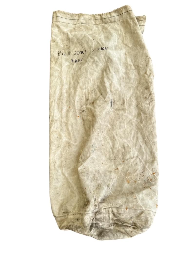 British WWII Large white Duffel Bag