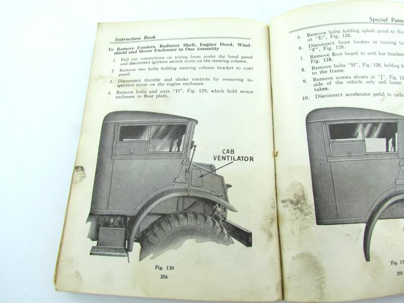 Instruction Book Ford Special Pattern Vehicles