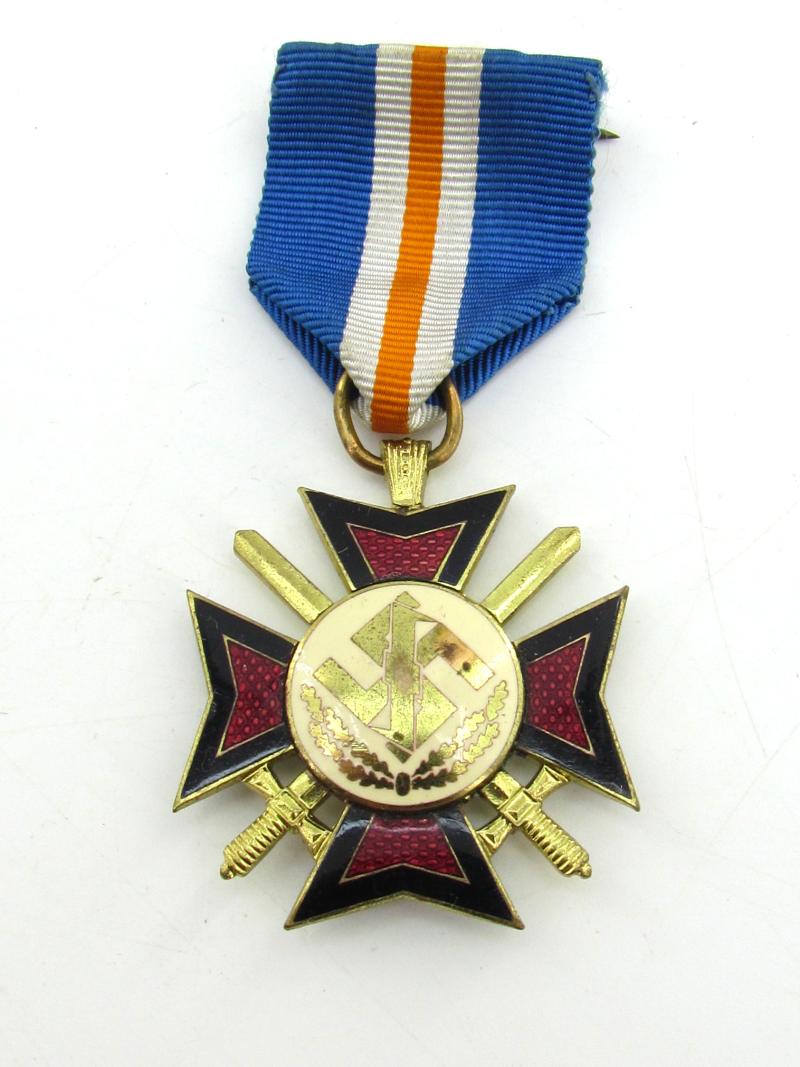 Cased NSB 'Oostlandkruis' ( Mussert Kruis )