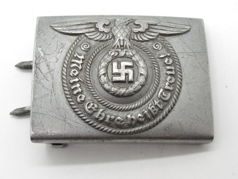Waffen-SS Aluminum Belt Buckle - RZM 36/40 SS