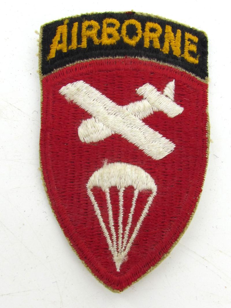 US WWII Airborne Command Patch With Tab