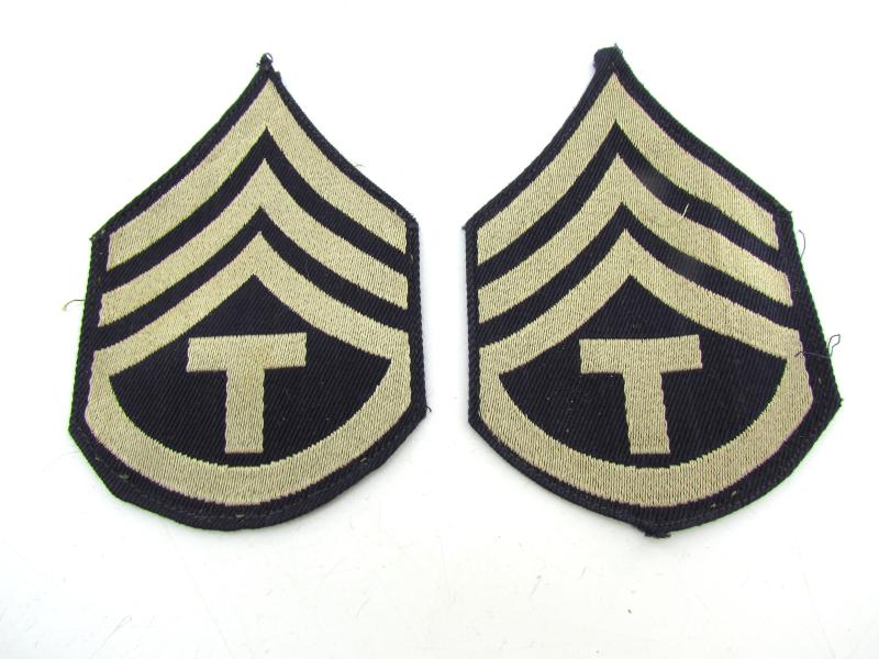 US WW2 NCO Rank Chevron Set