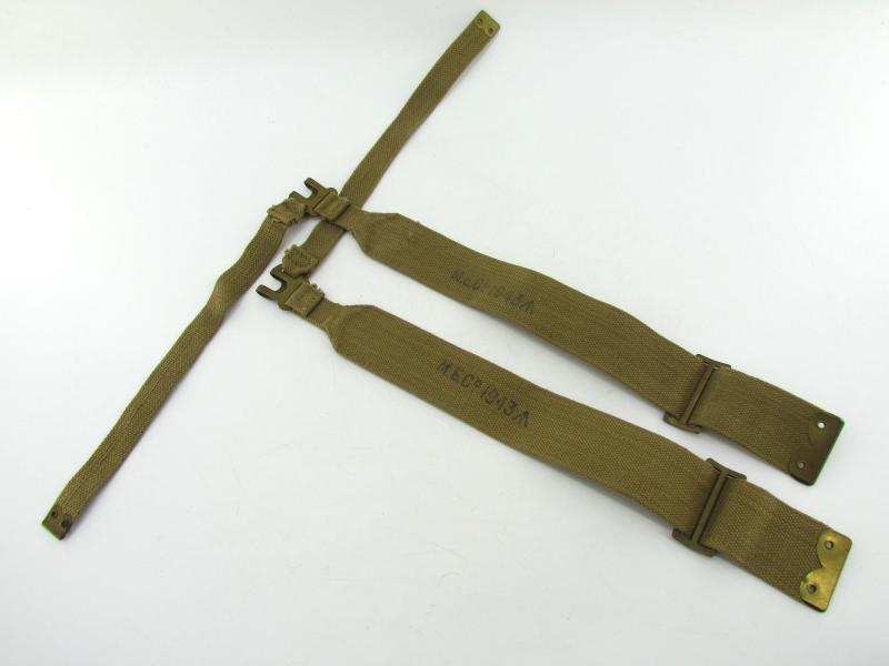 British WWII Webbing L-Straps 1943