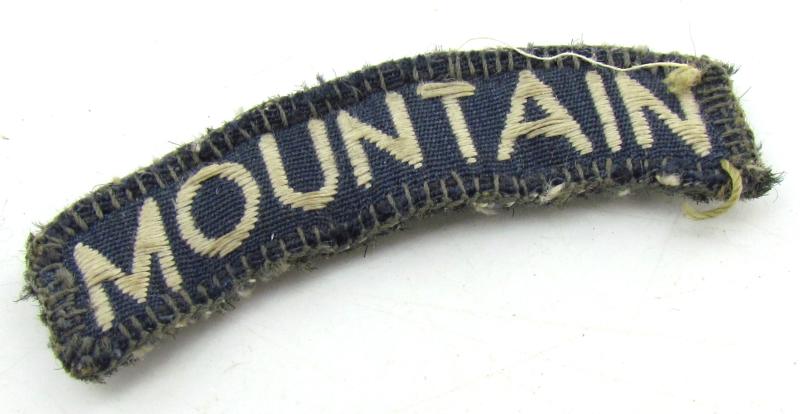 US WWII ( Mountain Troops ) Shoulder Patch