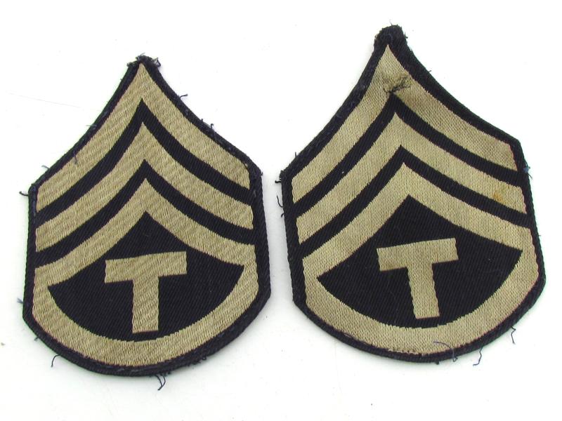 US WWII NCO Rank Chevron Set