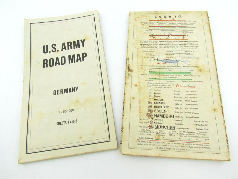 US Army Road Map Germany ( Complete )