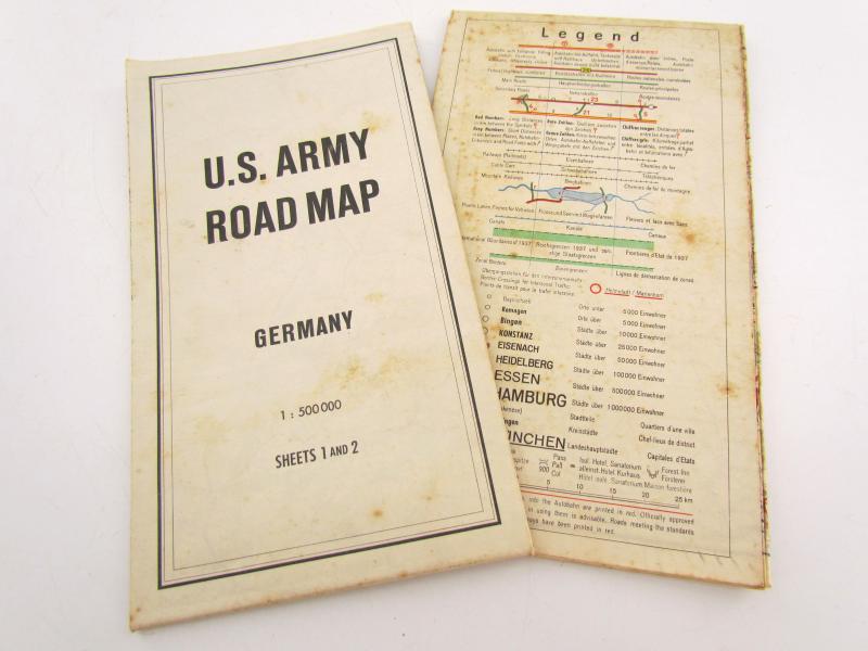 US Army Road Map Germany ( Complete )