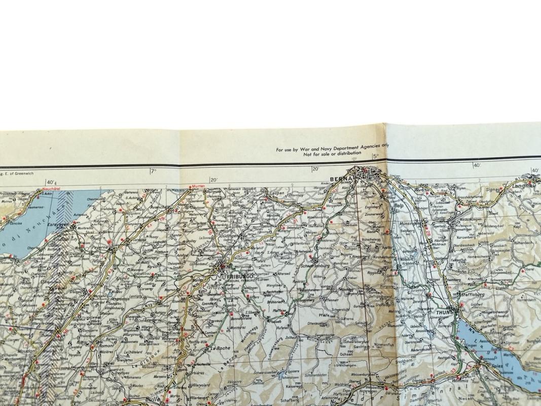 US WWII Road Map for the Italian Campaign ( Sheet nr 1 )