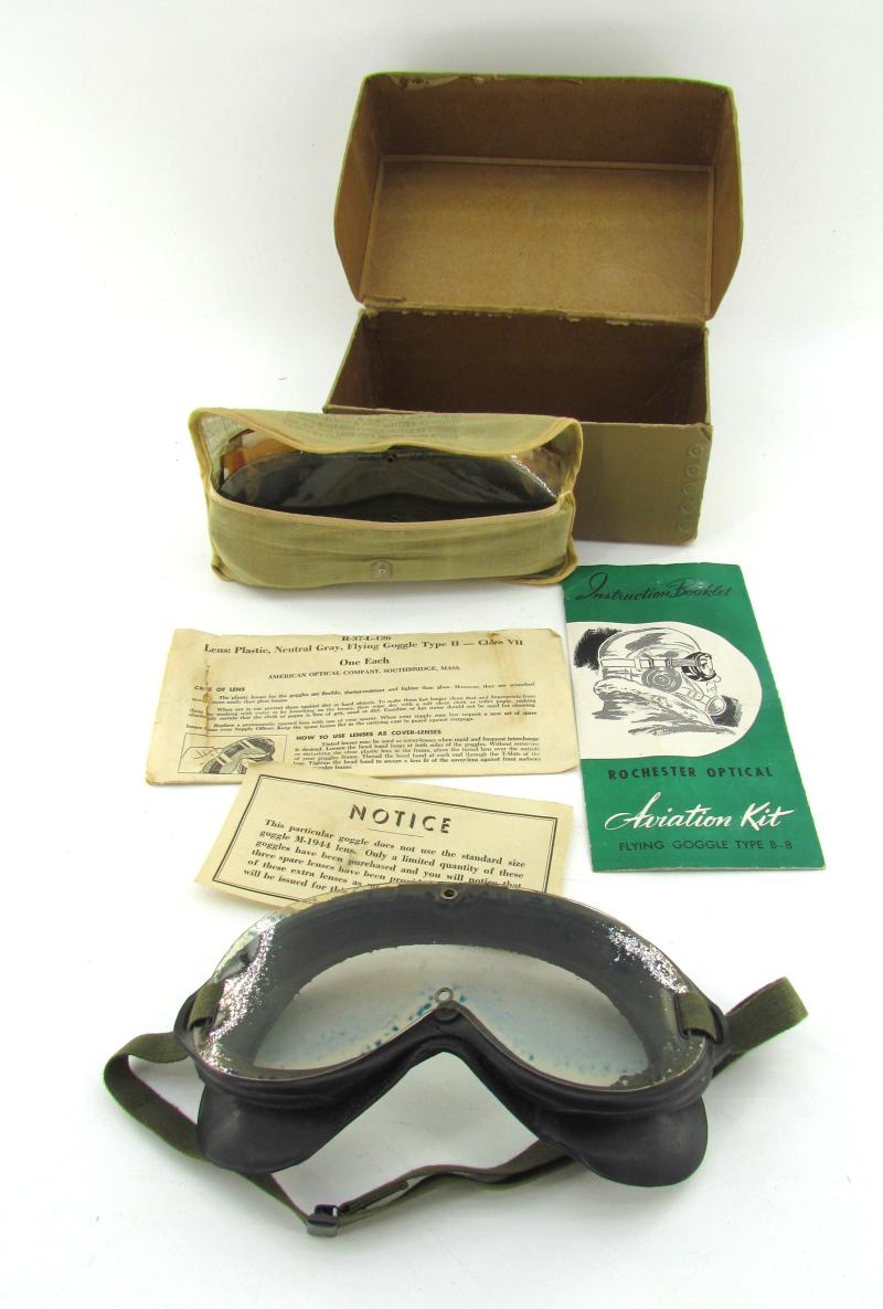 US WWII Polaroid Flying Goggles Type B-8