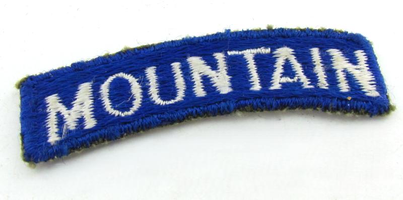 US WWII ( Mountain Troops ) Shoulder Patch