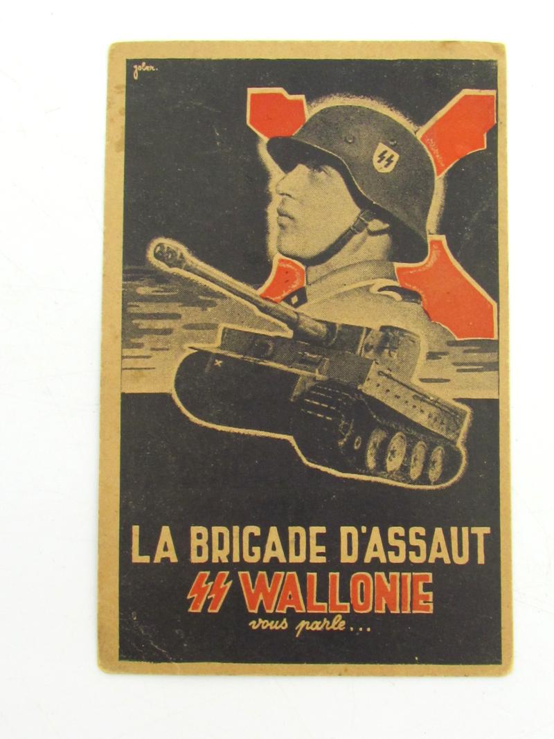 Postcard :'Waffen SS Recruitment' Wallonië