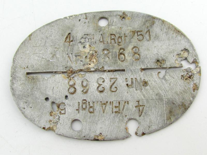 Erkennungsmarke 4./Fl.A.Rgt 51