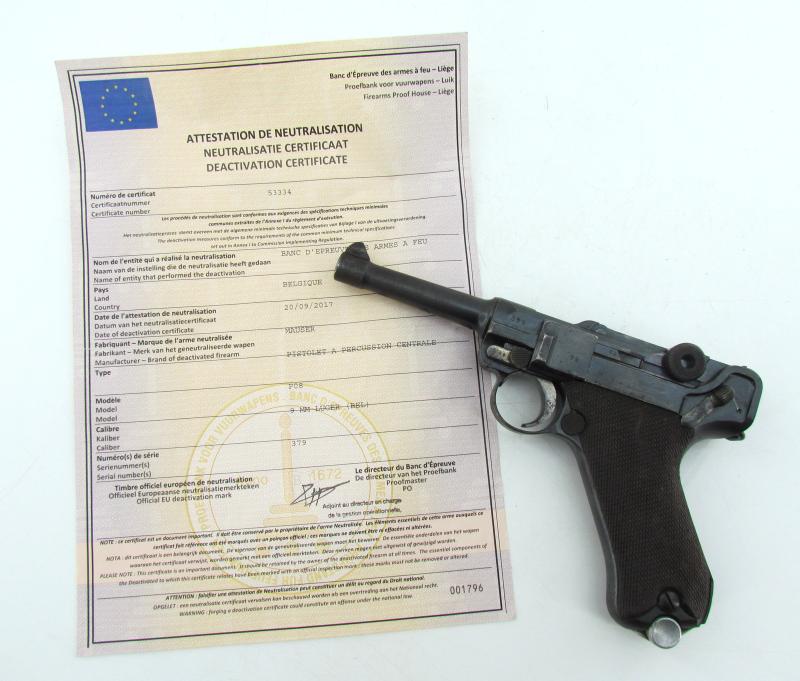 EU Deko Luger P08  1915 (DWM)