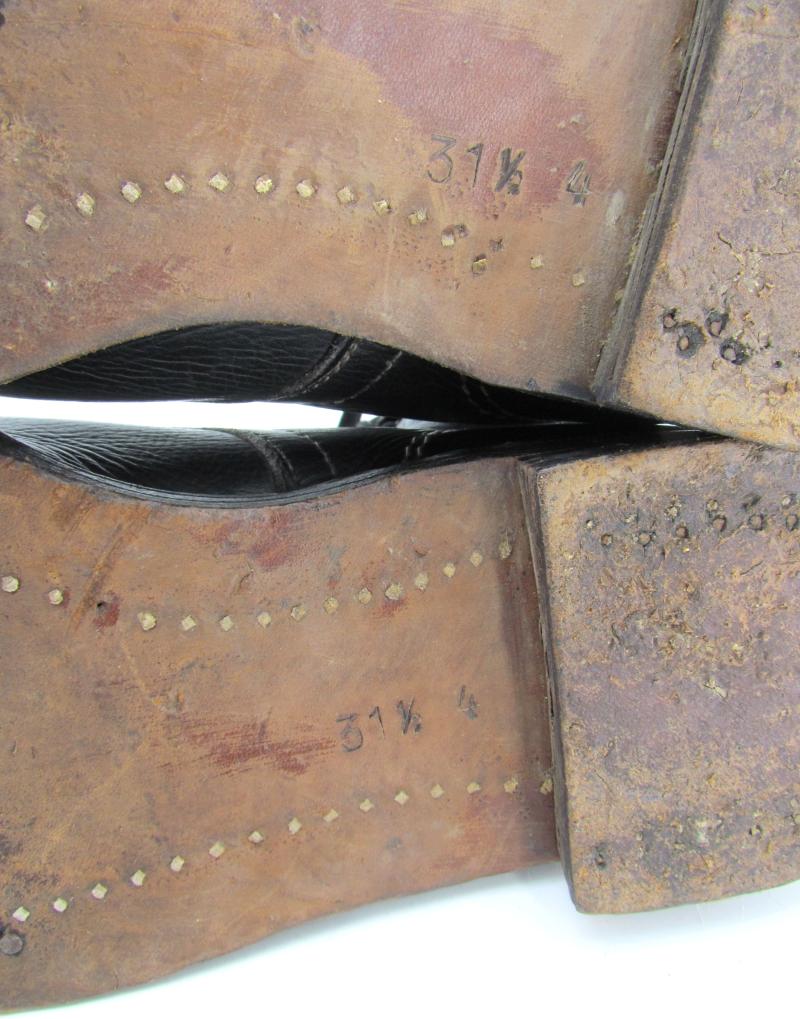 2nd Model Fallschirmjäger Jumpboots in Black Leather