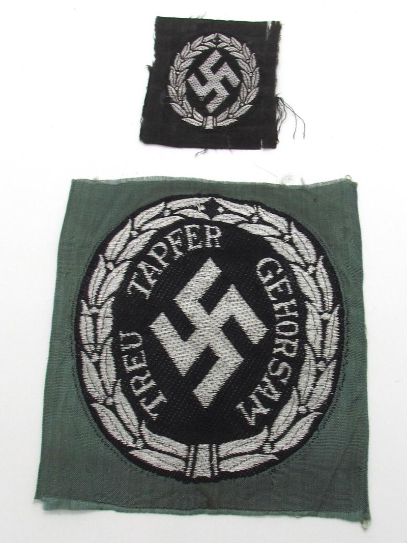 BeVo-woven 'Schuma' Officers Arm + Cap-Badge