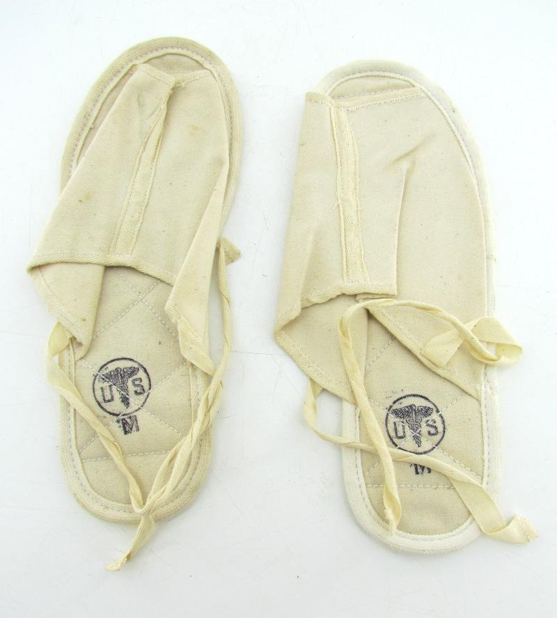 US WWII Era Hospital Slippers