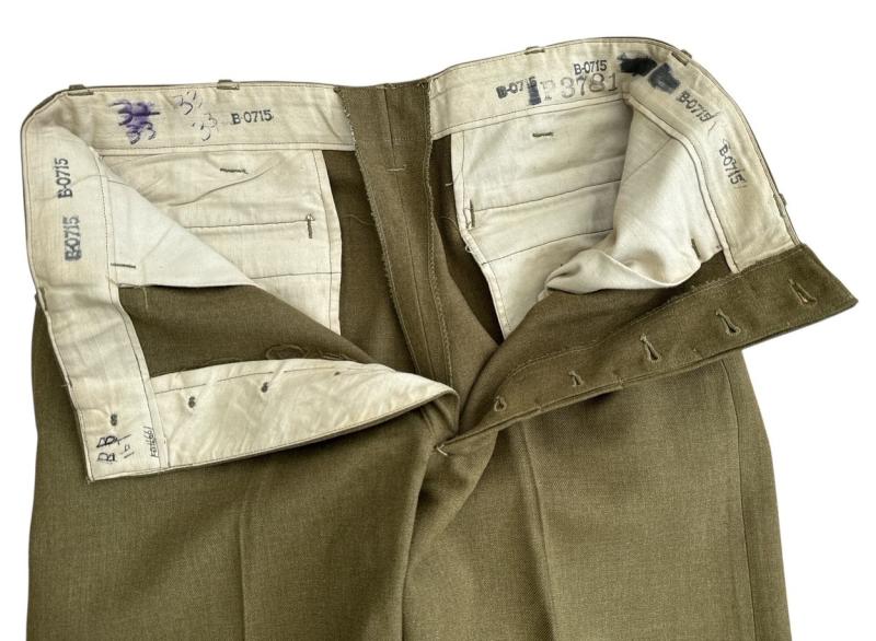US WWII Wool Serge Trousers