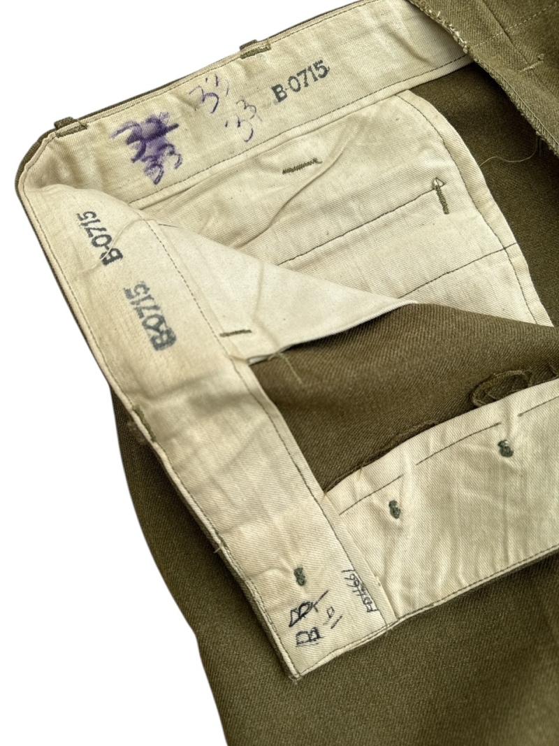 US WWII Wool Serge Trousers