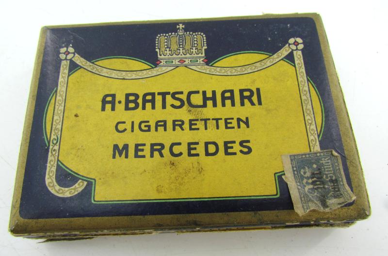 A. Batschari Mercedes cigaretten Carboard box ( empty )