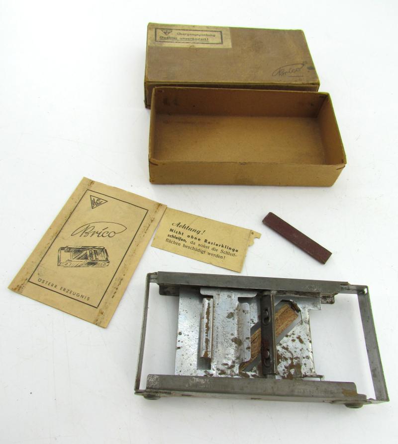 WWII Era German Razor Blade Sharpener in Original Box