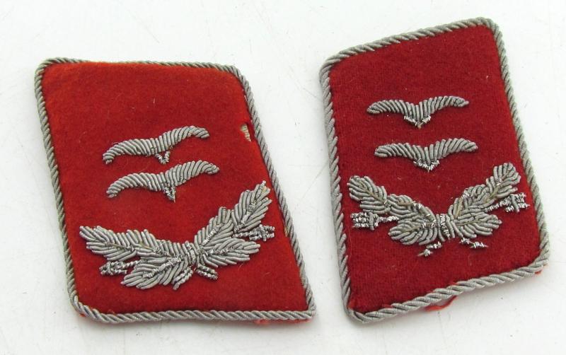 Luftwaffe Oberleutnant Collar Tabs for anti-aircraft ‘Flak’