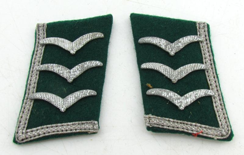Luftwaffe Field Division Feldwebel Greatcoat  collar tabs