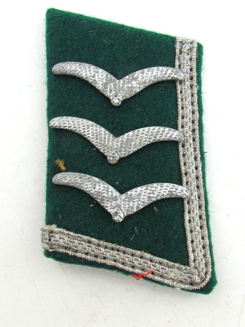 Luftwaffe Field Division Feldwebel Greatcoat collar tabs