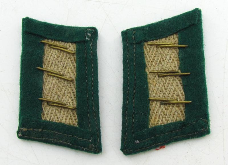Luftwaffe Field Division Feldwebel Greatcoat collar tabs