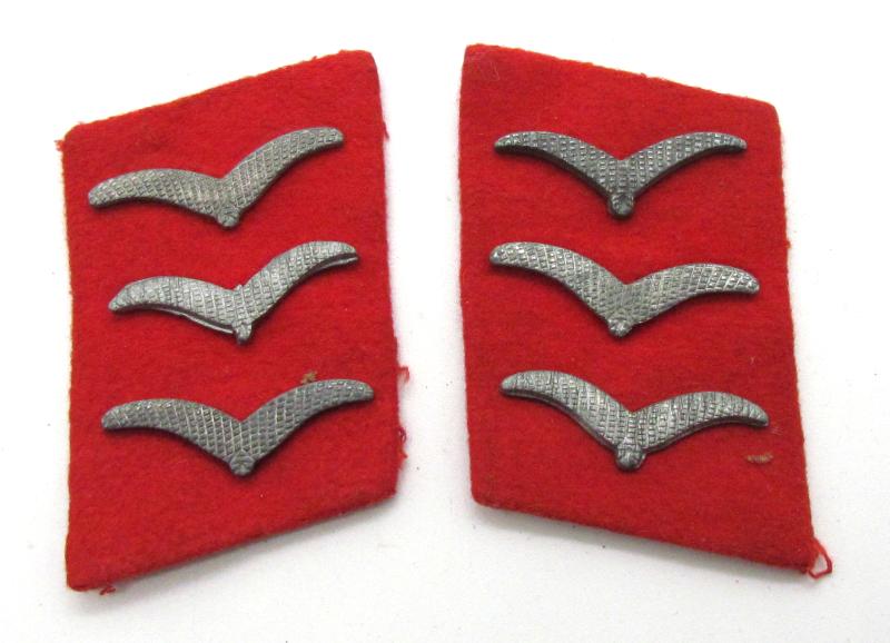 Luftwaffe 'Obergefreiter ' Collar Tabs for anti-aircraft ‘Flak’