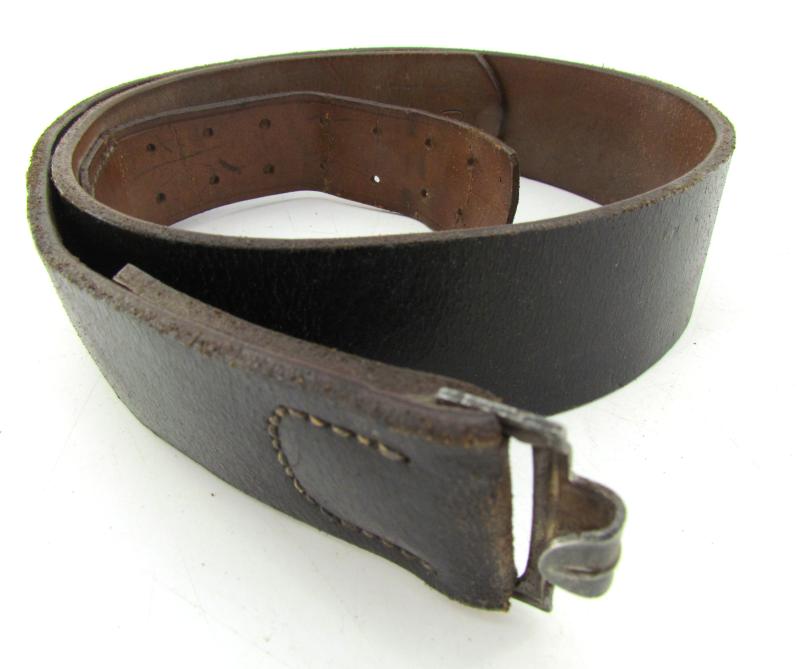 WH/SS Leather Equipment belt ( RB Numbered )