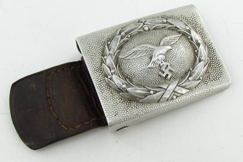 Luftwaffe Tabbed Aluminum Buckle 1939 ( JMO )