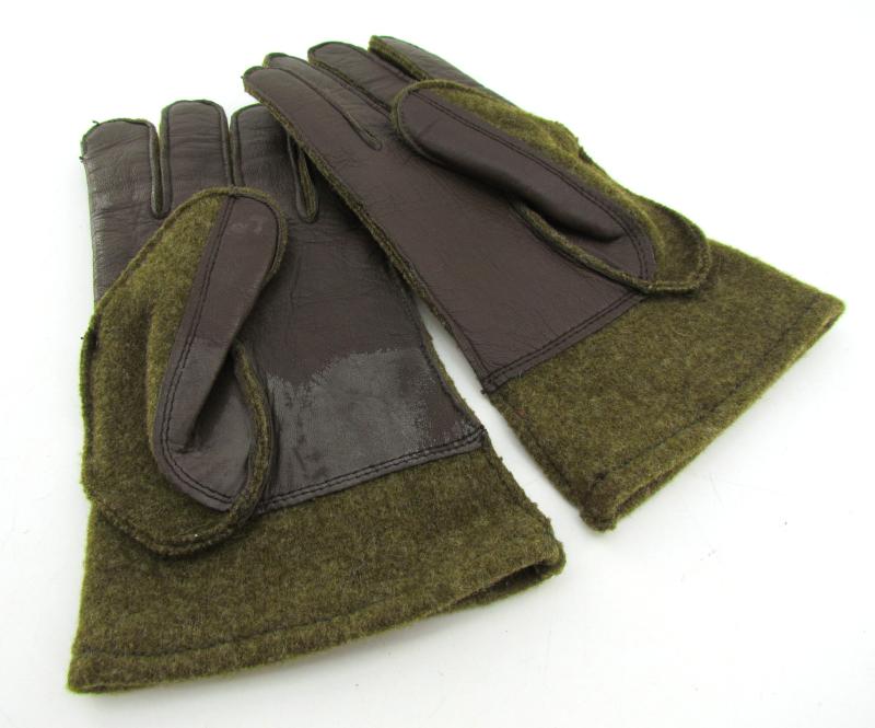US WWII Wool/Leather winter gloves