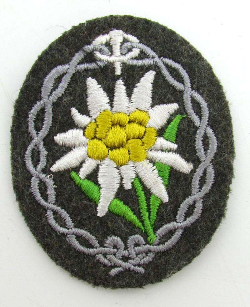 Wehrmacht Gebirgsjäger Edelweiss sleeve badge