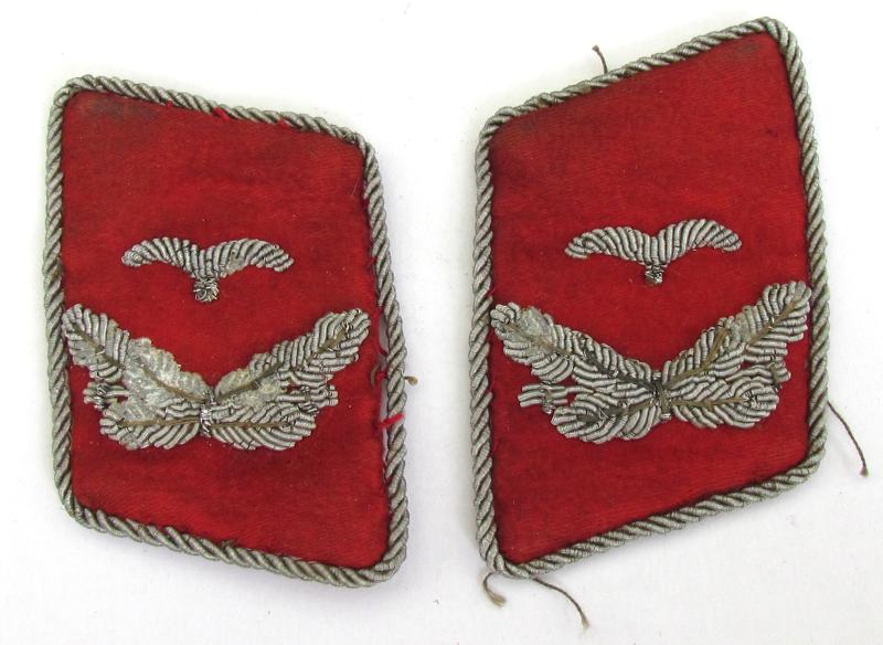 Luftwaffe Leutnant Collar Tabs for anti-aircraft ‘Flak’