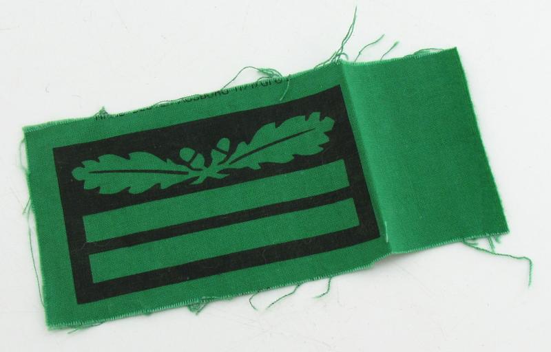Printed Heer/Waffen-SS camouflage rank patch