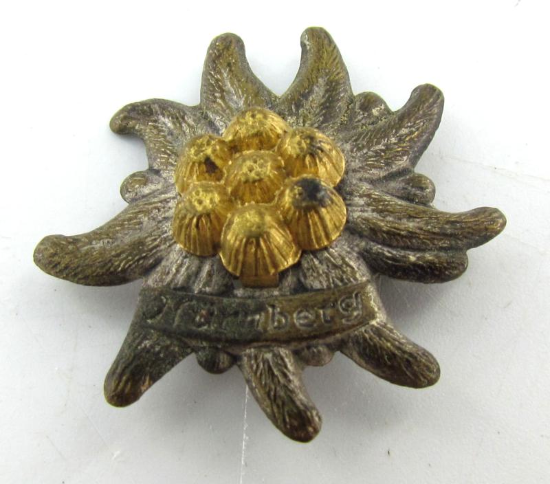 Wehrmacht Gebirgsjäger Nürnberg edelweiss Tinnie