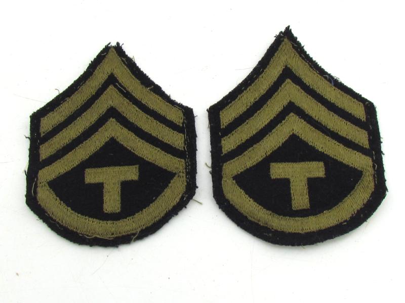 US WW2 NCO Rank Chevron Set