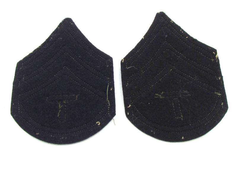 U.S. WWII Army Technician 3rd Grade (T/3) Sleeve Patches