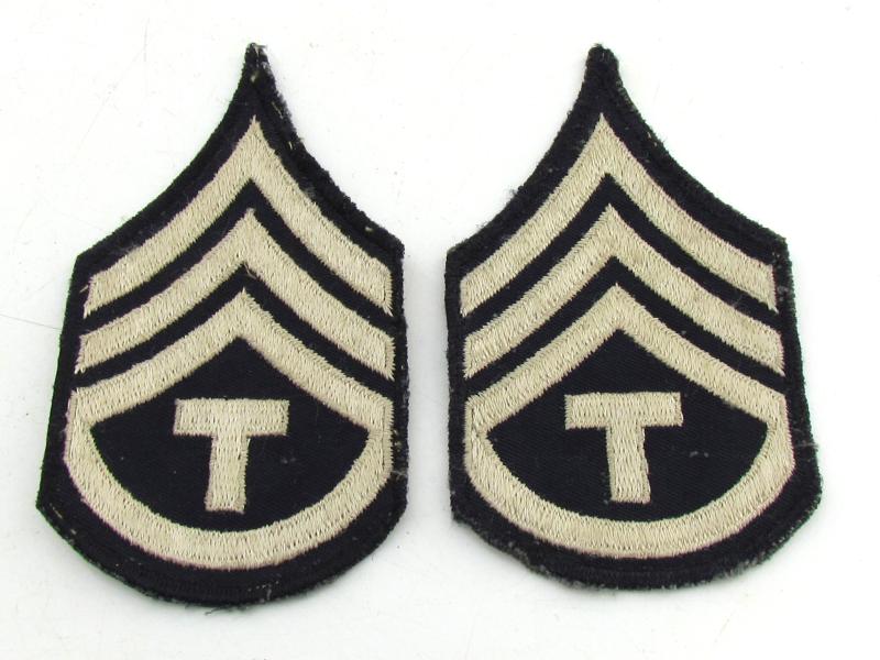 US WWII NCO Rank Chevron Set