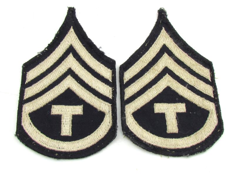 US WWII NCO Rank Chevron Set
