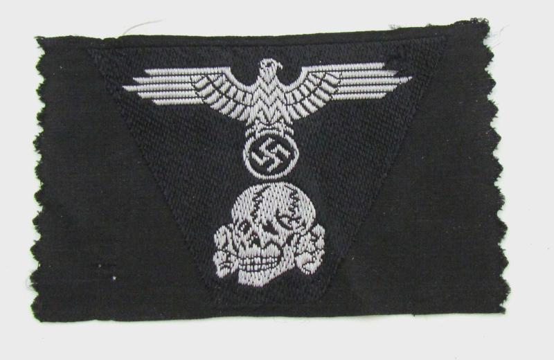 Waffen-SS Panzer ‘BeVo’ trapezoid M43 cap insignia