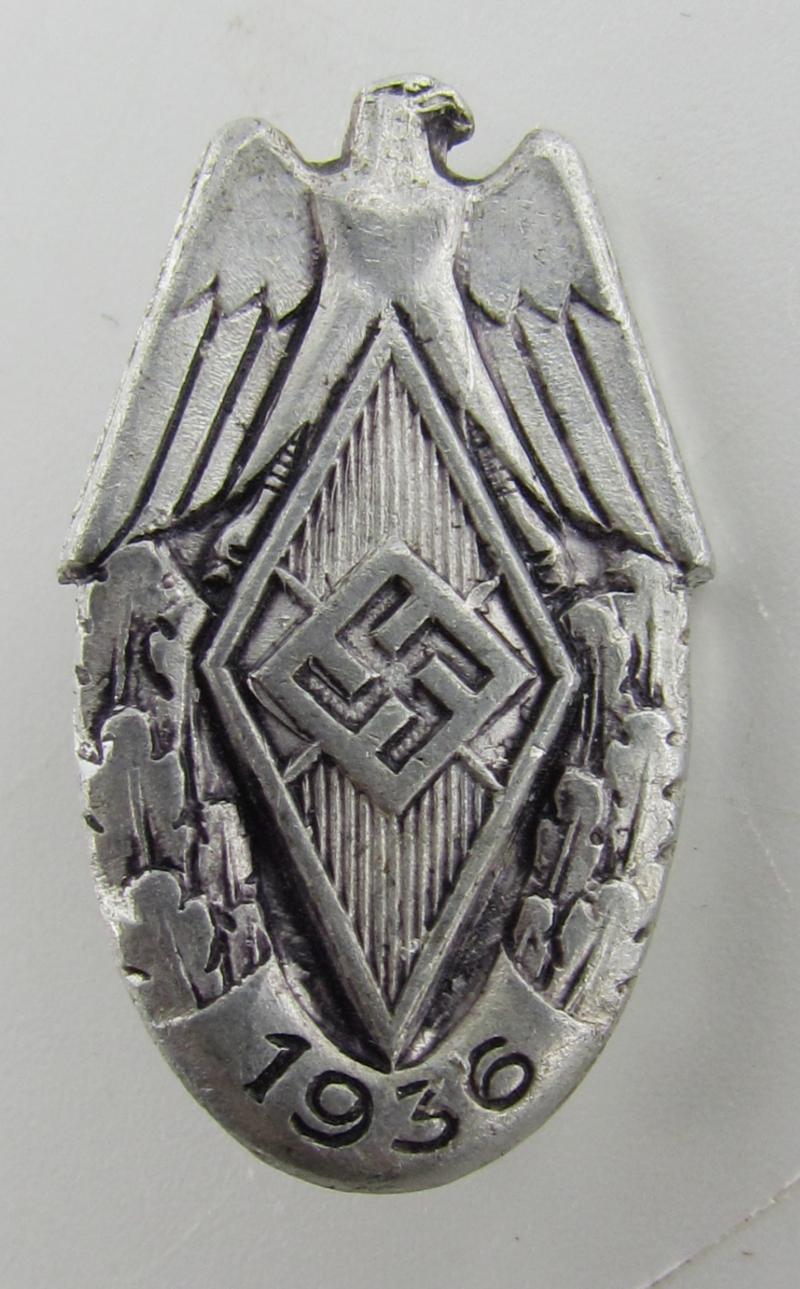 Hitler Youth (HJ) Siegernadel 1936