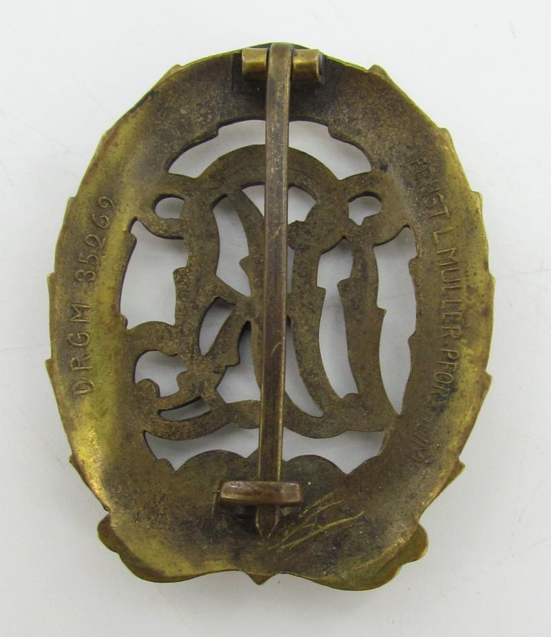 DRL Sports Badge in Bronze ( Ernst L. Müller )