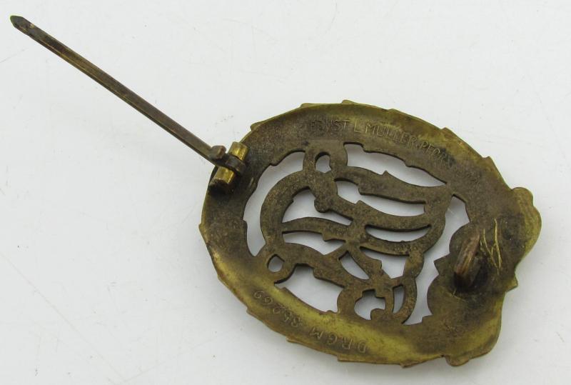 DRL Sports Badge in Bronze ( Ernst L. Müller )