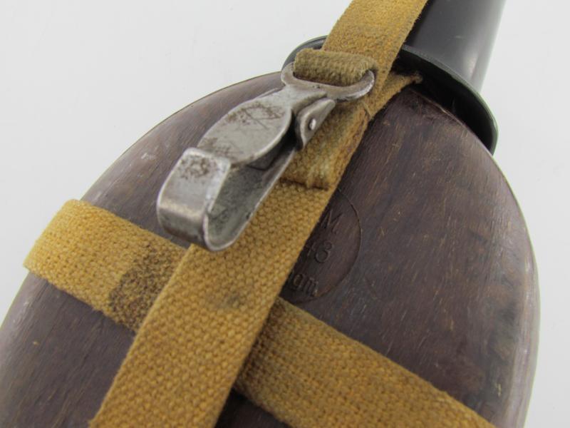Wehrmacht 'Coconut' M31 Canteen and Cup 'H.R.E.43'