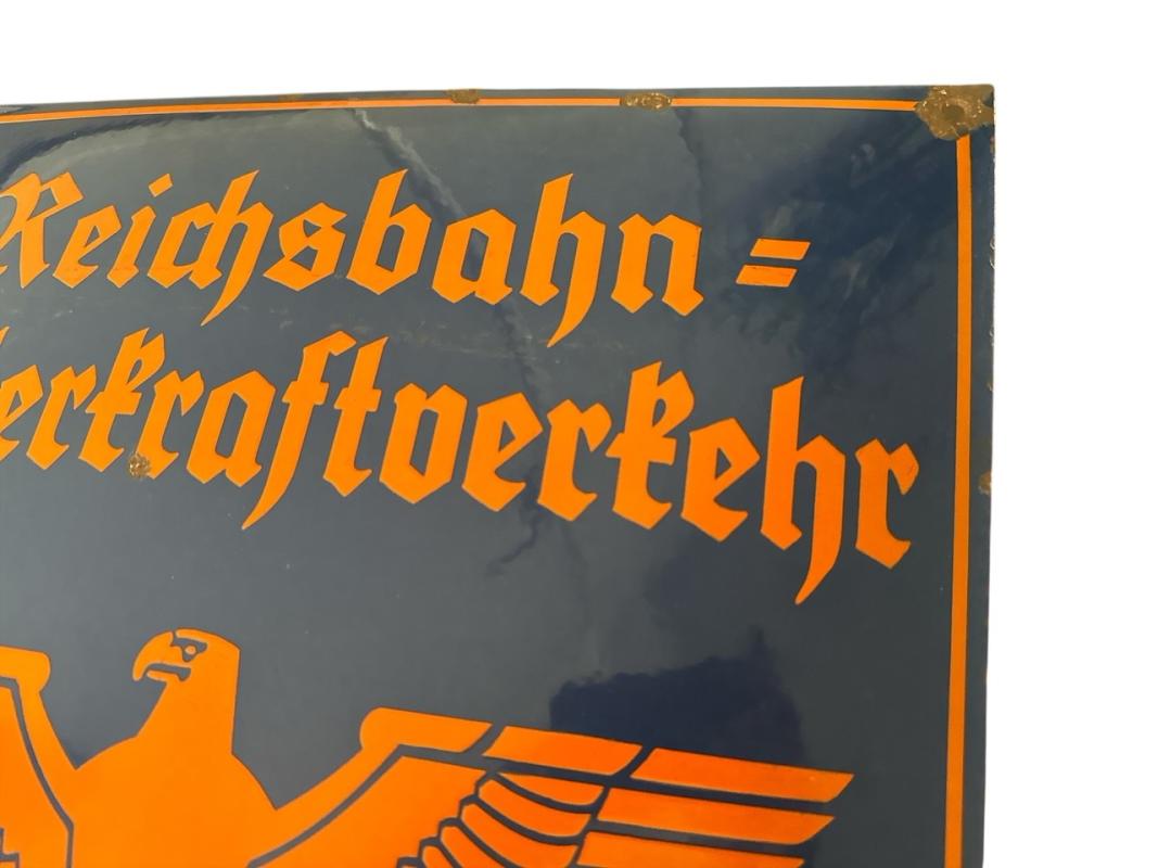 Enamel sign