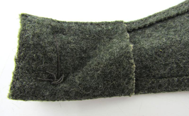 Late war Italian made double button Heer M43 field cap